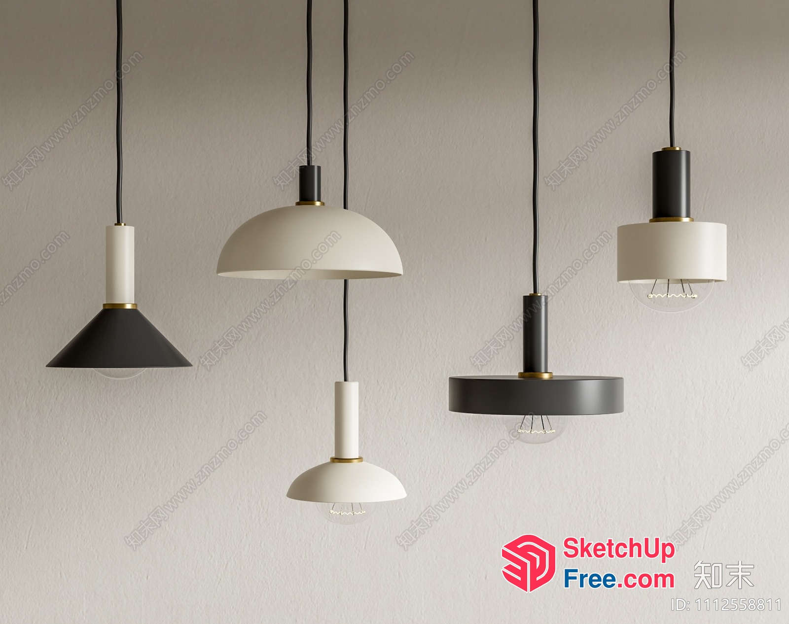 Modern Minimalist Lighting Fixtures 3D SketchUp File