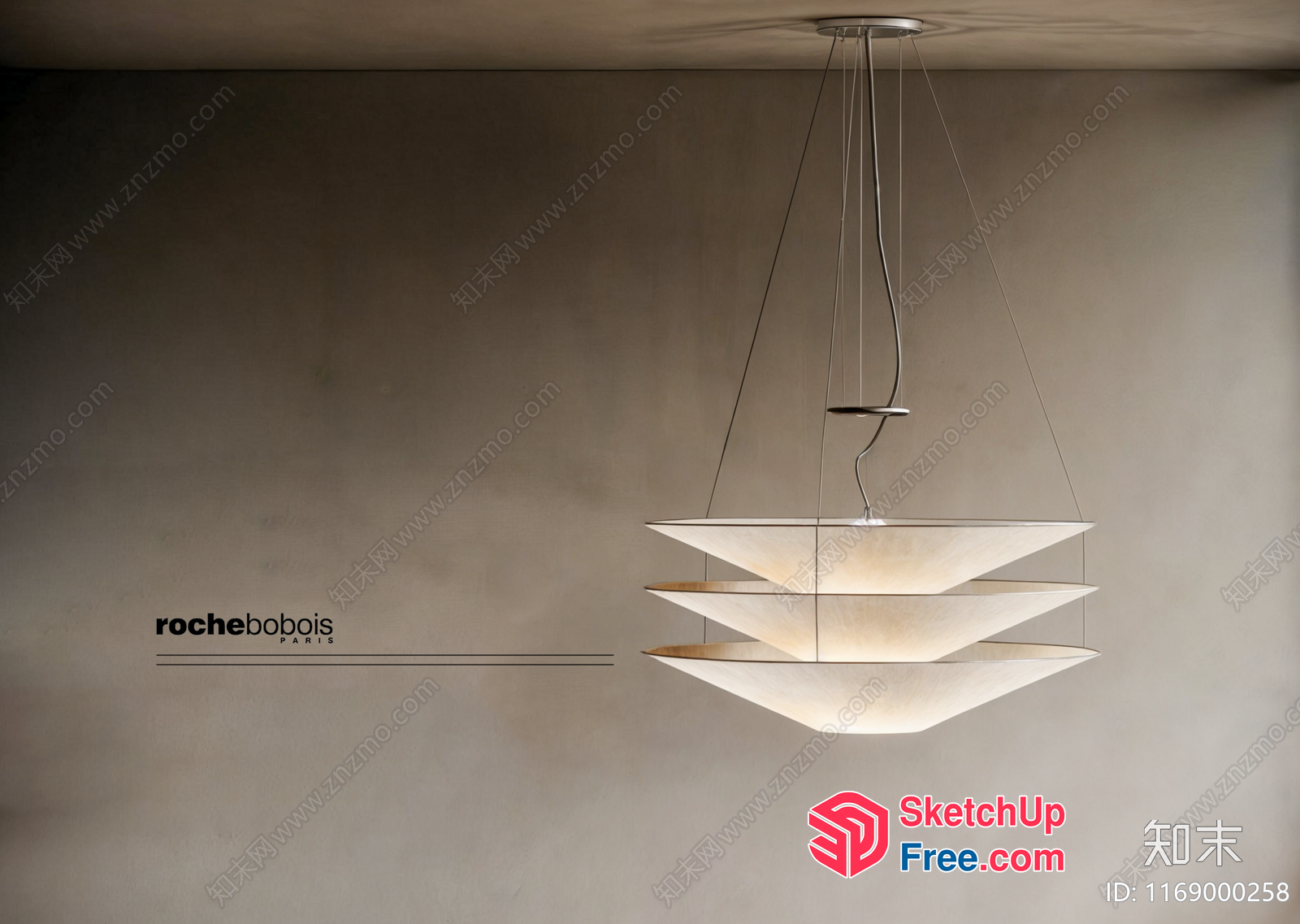 Modern Minimalist Chandelier 3D SketchUp File