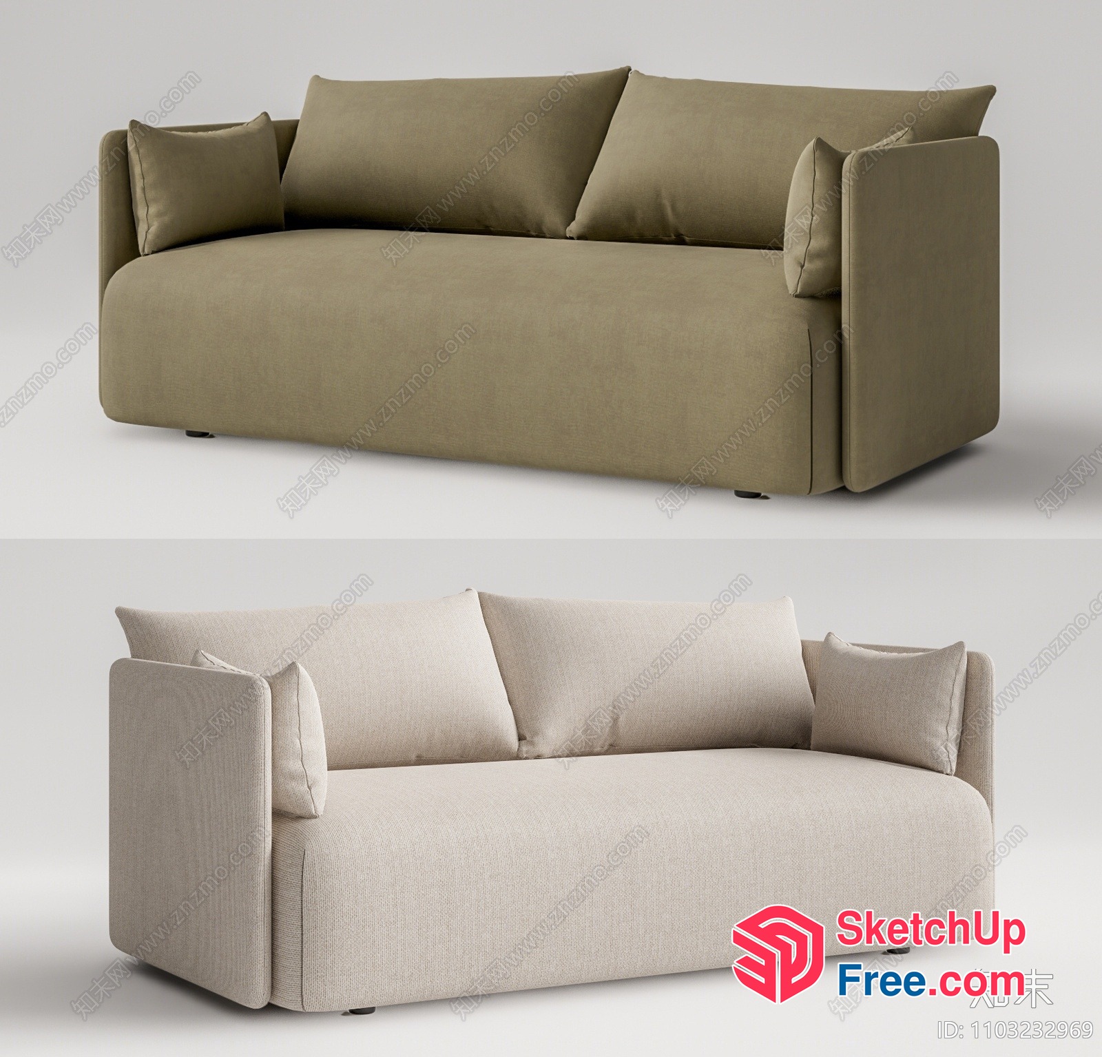 Modern Minimalist Sofa Design 3D SketchUp File