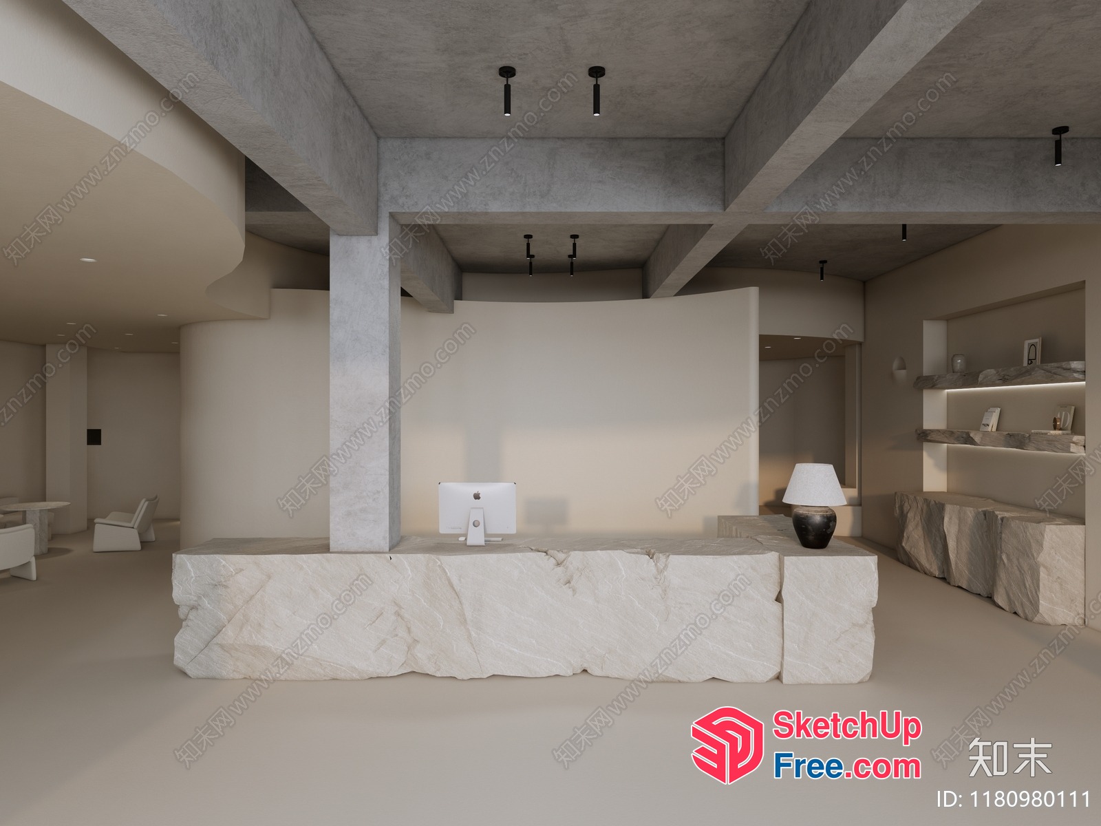 Modern Minimalist Interior Design 3D SketchUp File