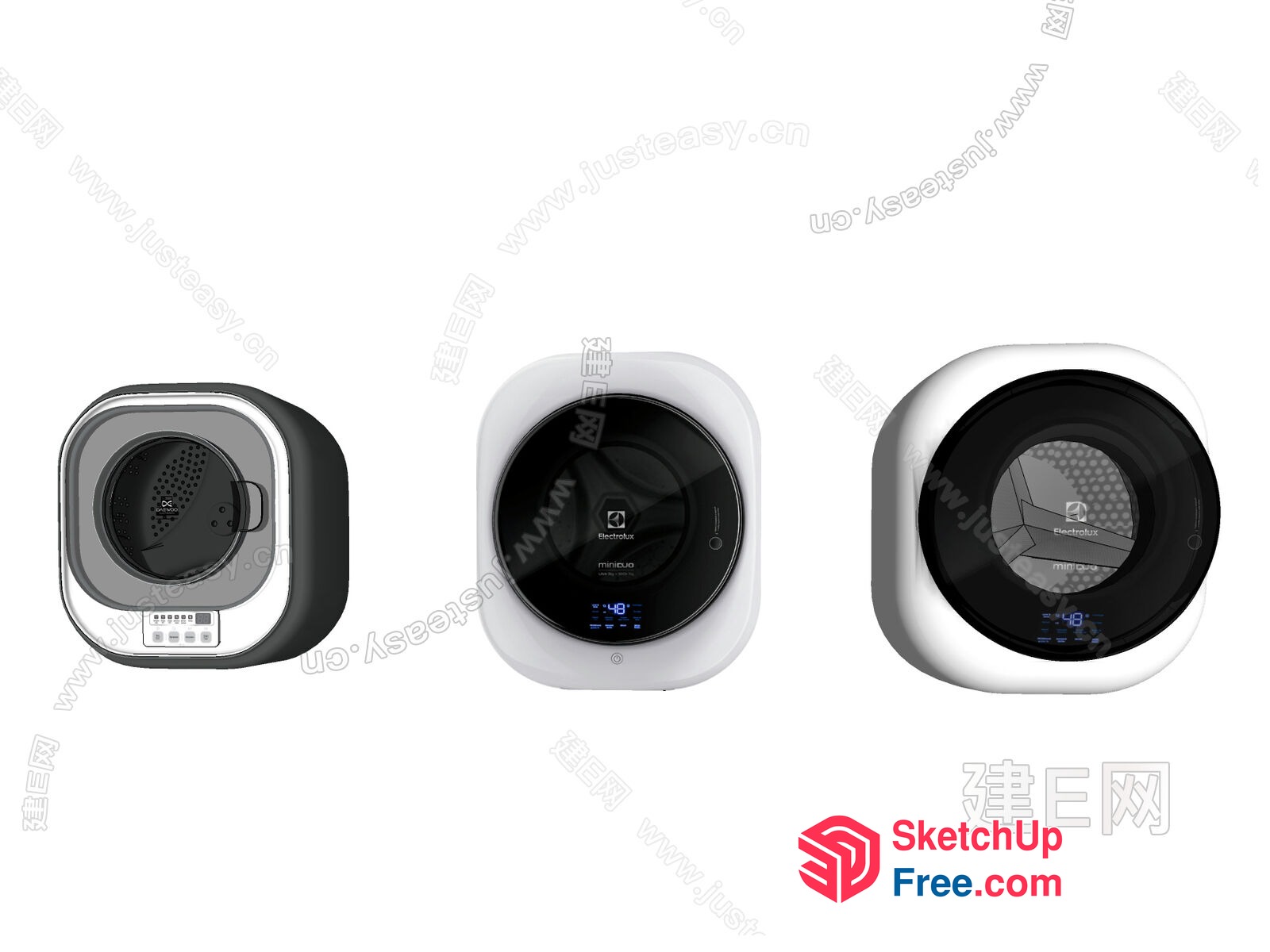 Three Modern Electronic Devices 3D SketchUp File