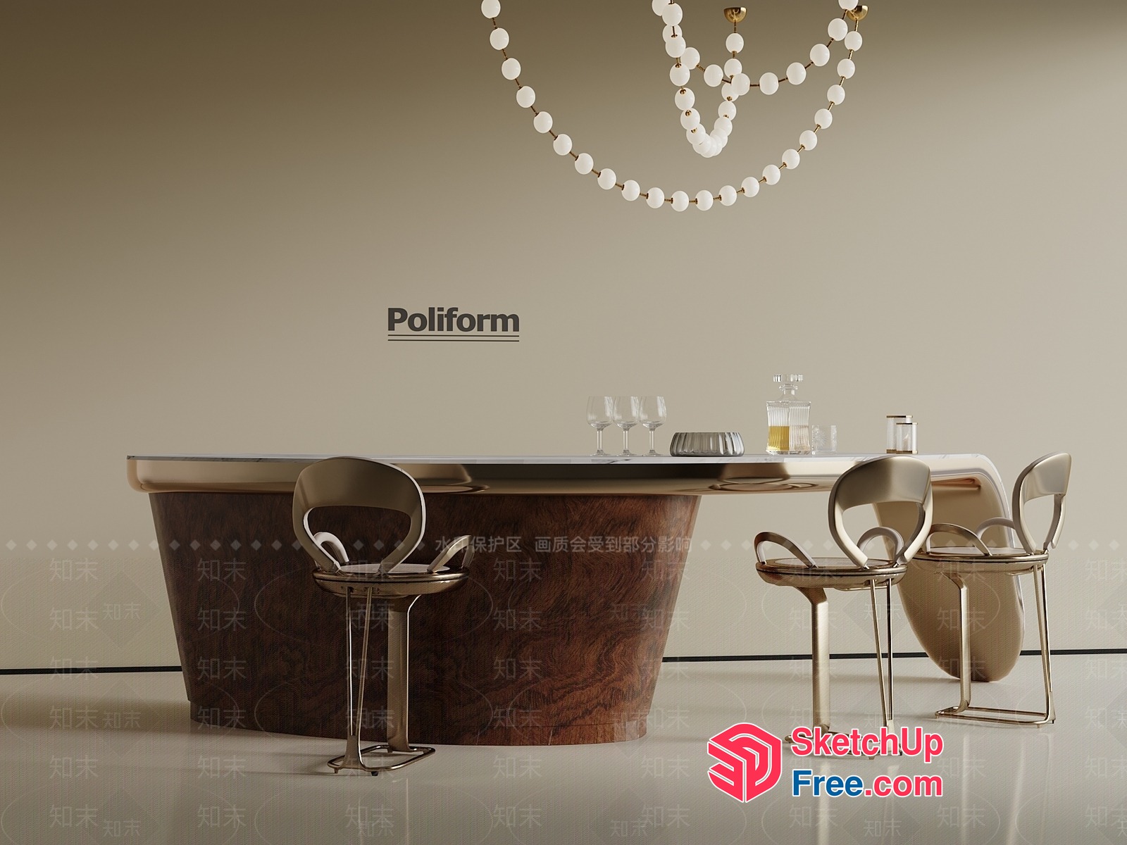 Poliform Furniture 3D SketchUp File