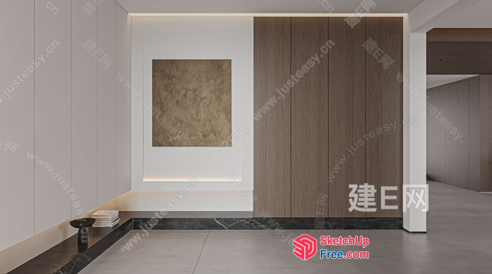 Modern Minimalist Interior Design 3D SketchUp File