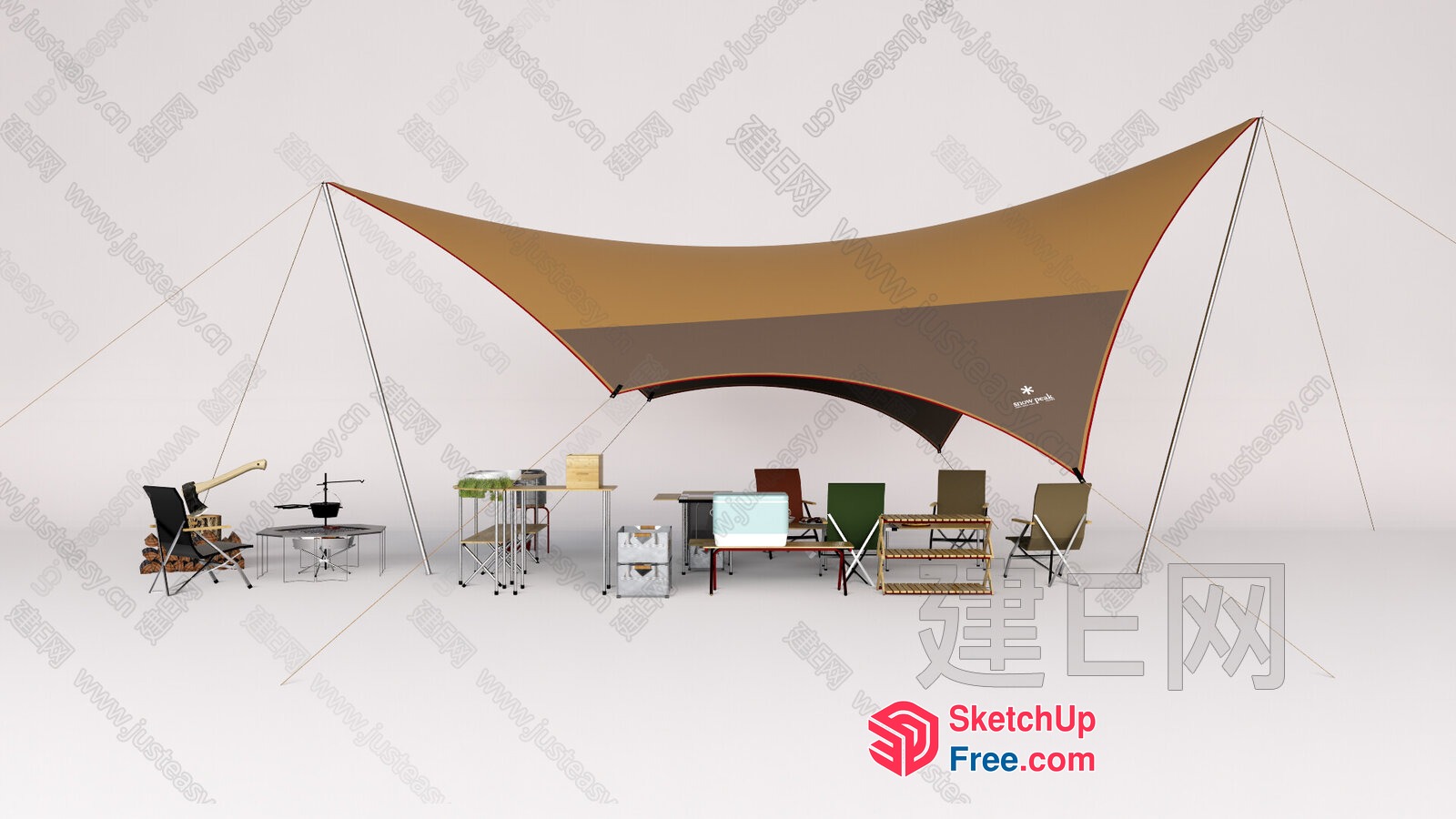 Modern Outdoor Furniture Set 3D SketchUp File