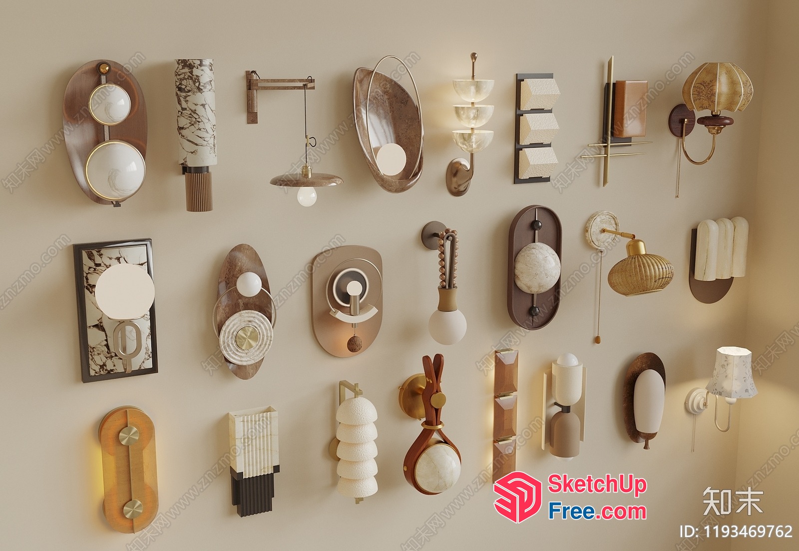 Modern Wall Decor Collection 3D SketchUp File