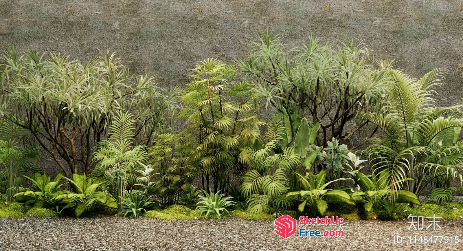 Exotic Tropical Plantation 3D SketchUp File