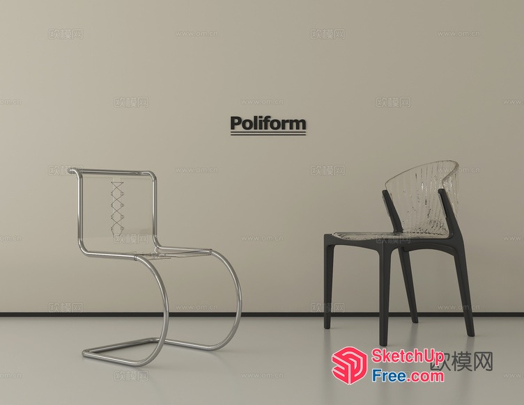 Poliform Chairs 3D SketchUp File
