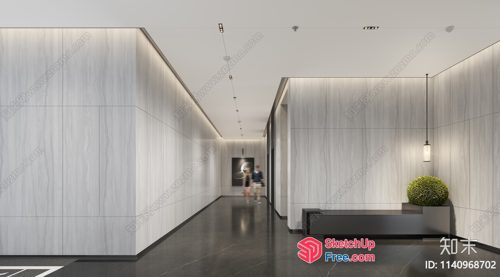 Modern Office Interior With Sleek Design And Neutral Color Scheme 3D SketchUp File
