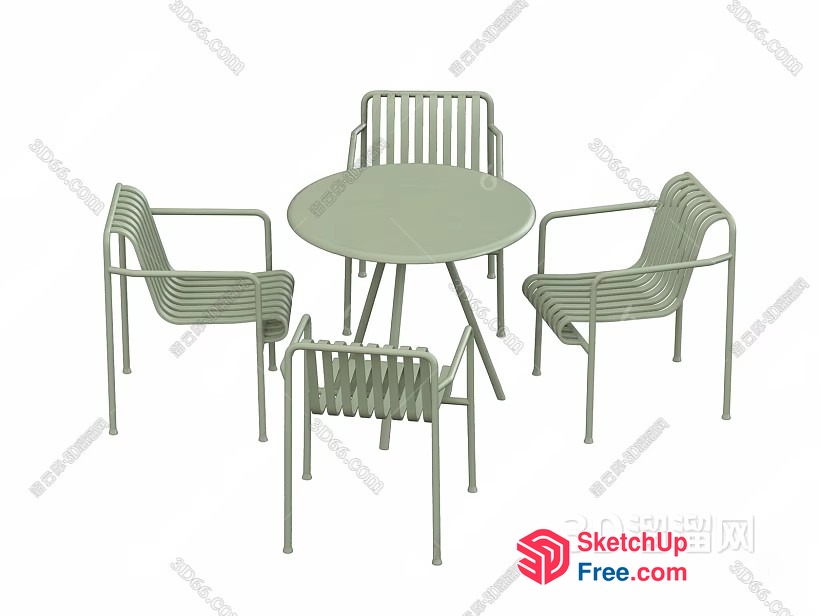 Outdoor Patio Furniture Set 3D SketchUp File