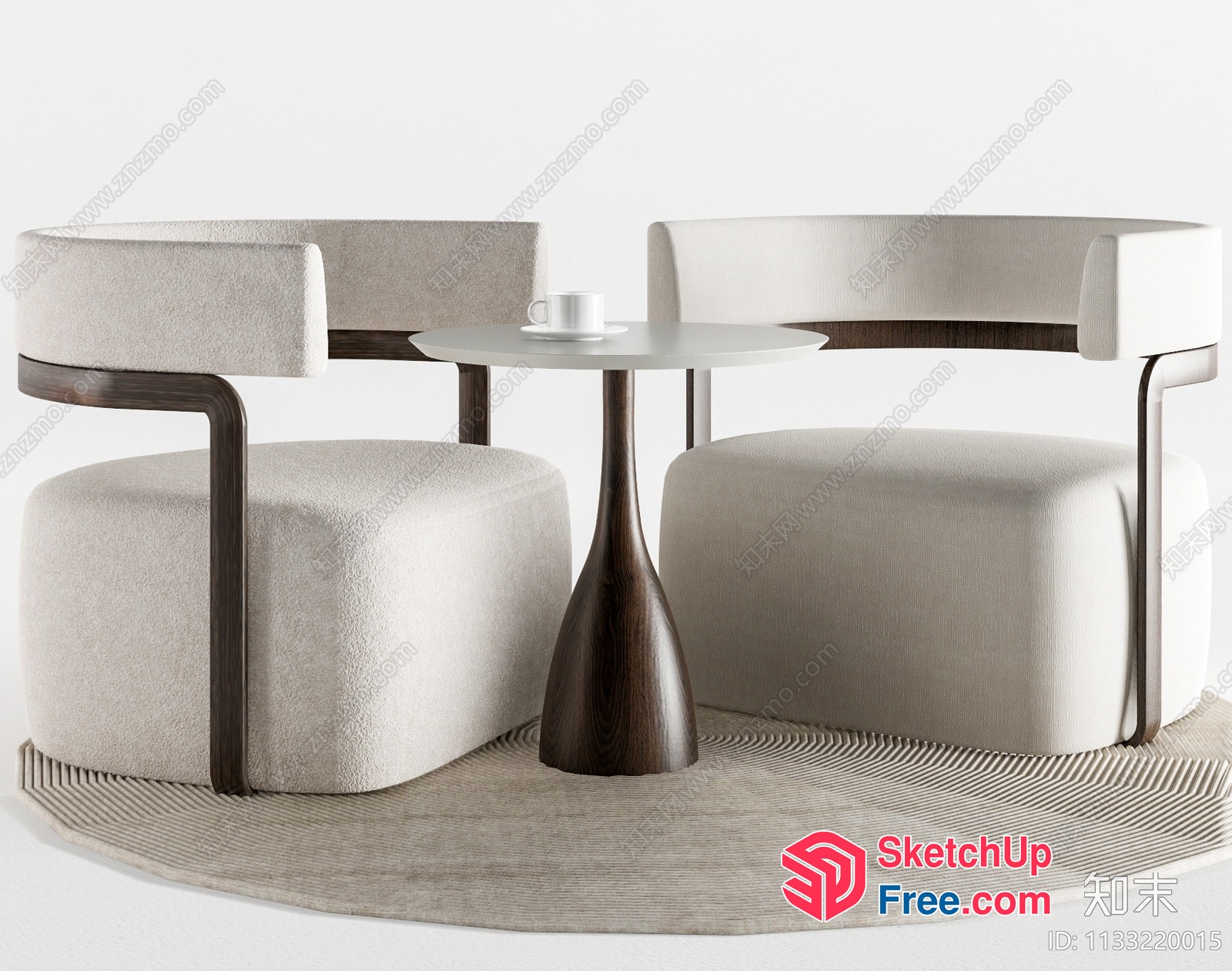 Minimalist Interior Furniture Set 3D SketchUp File