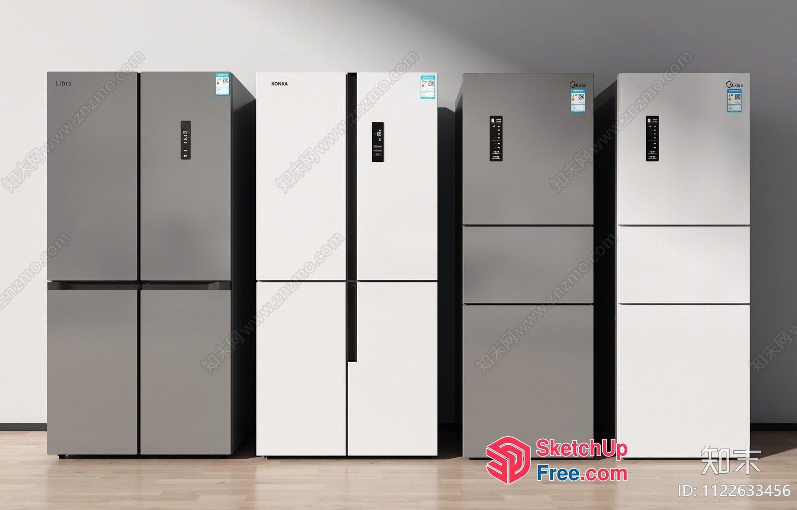 Modern Kitchen Appliances On Display 3D SketchUp File