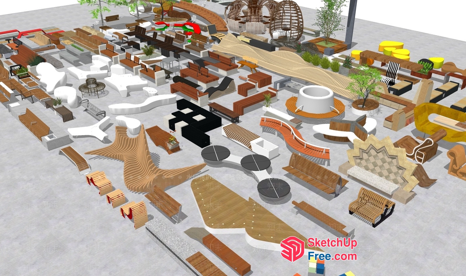Modern Furniture And Decor Collection 3D SketchUp File