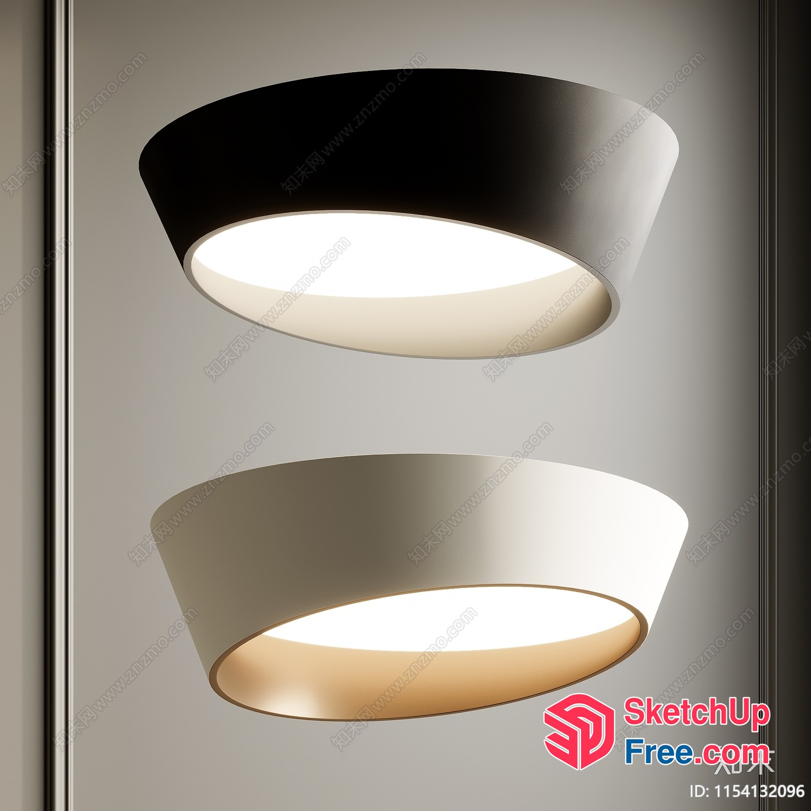 Modern Ceiling Light Fixtures 3D SketchUp File