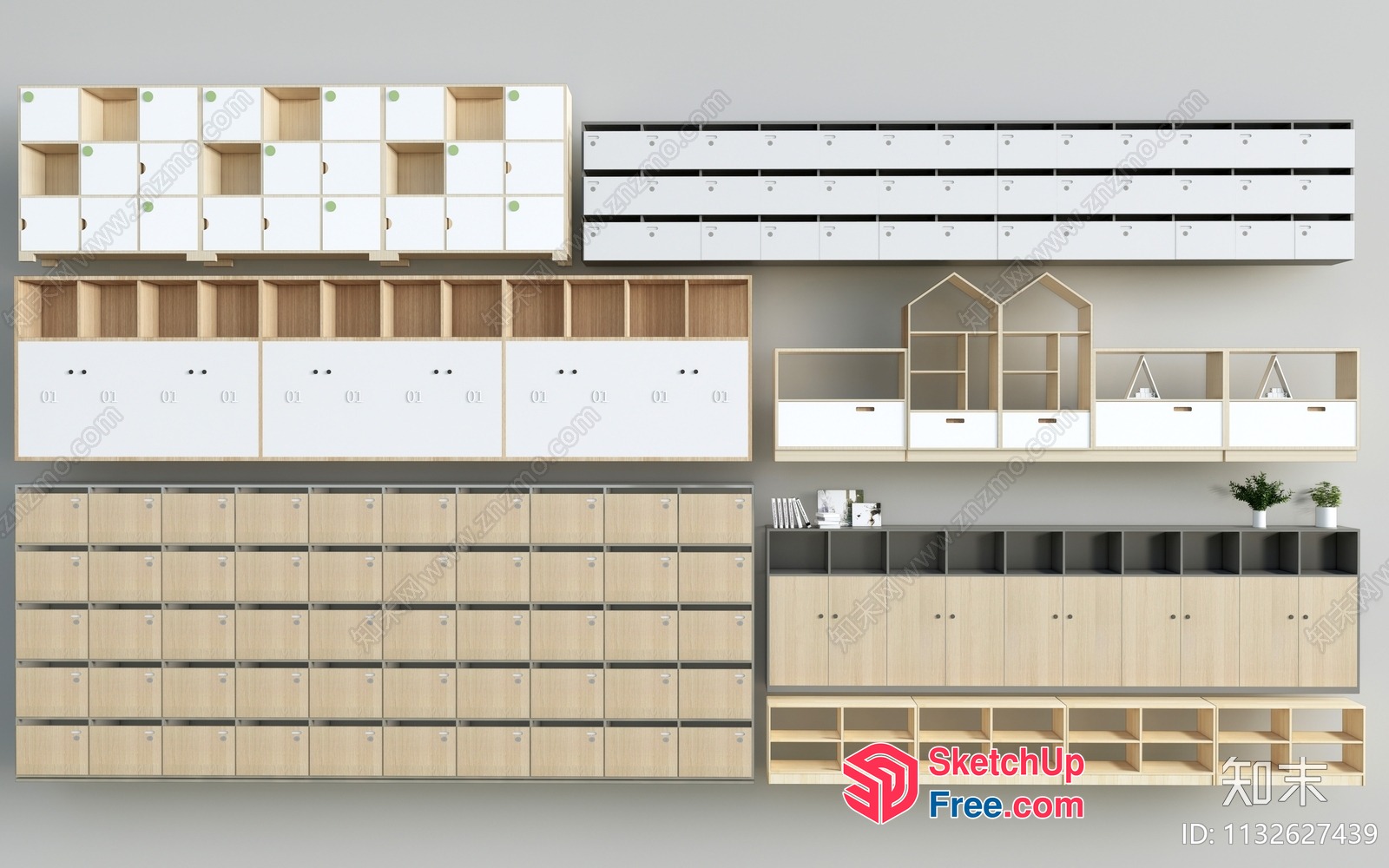 Modern Minimalist Office Furniture Collection 3D SketchUp File