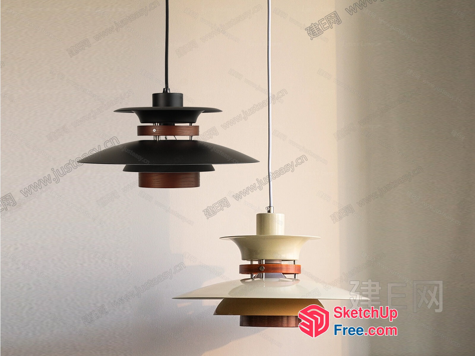 Elegant Hanging Lamps 3D SketchUp File