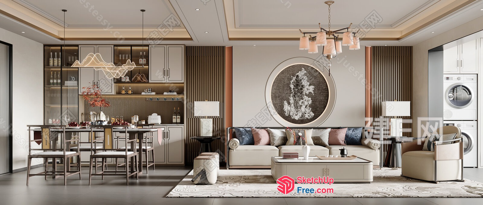 Luxurious Modern Interior Design 3D SketchUp File