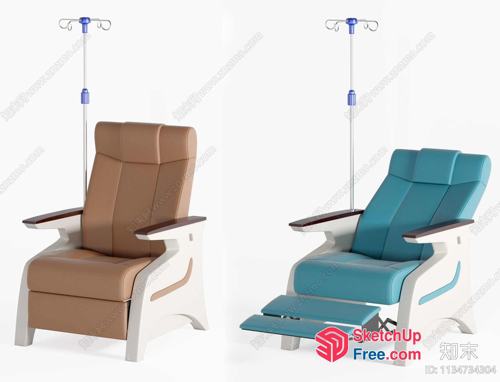 Medical Reclining Chairs 3D SketchUp File