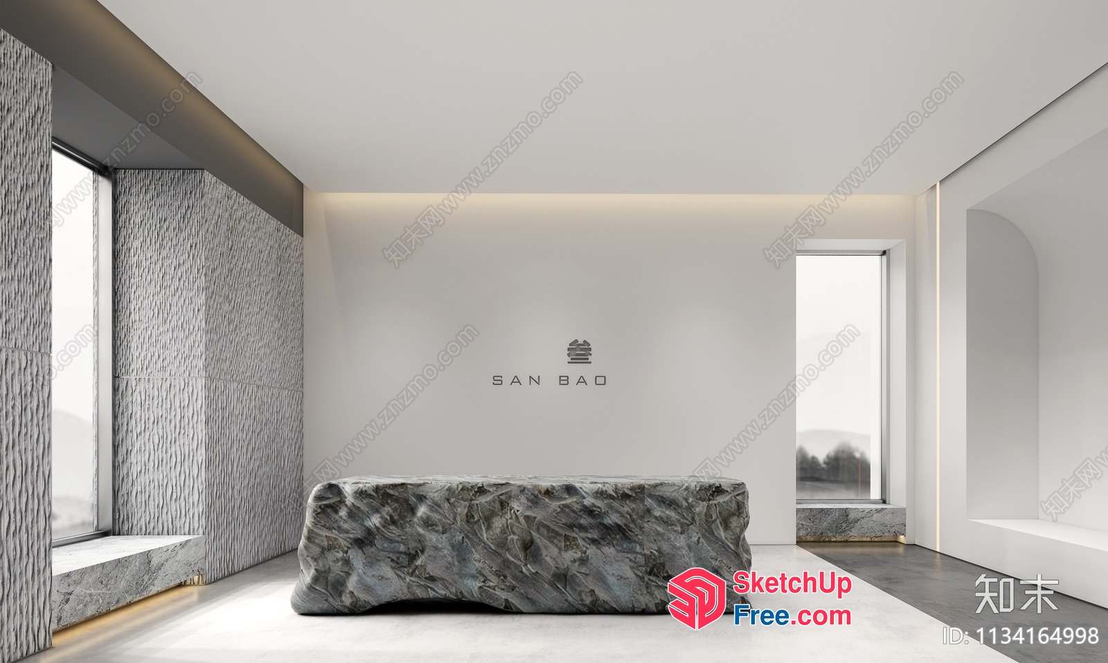 Modern Minimalist Interior Design 3D SketchUp File