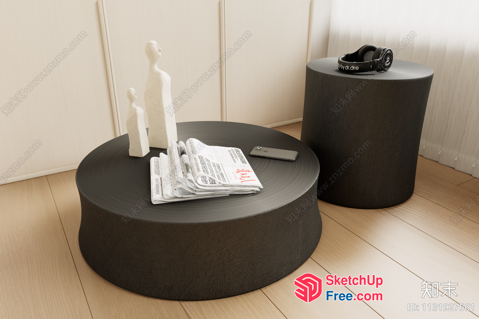 Modern Minimalist Living Room Furniture 3D SketchUp File