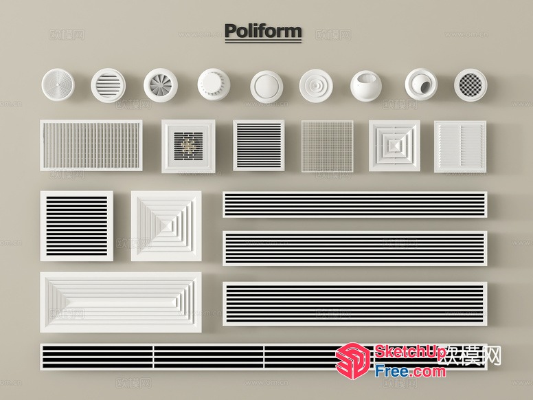 Ventilation Options For Interior Spaces 3D SketchUp File