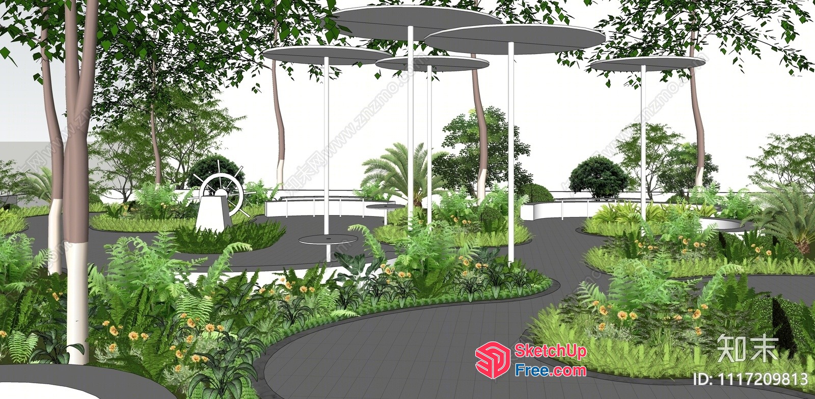 Serene Outdoor Oasis 3D SketchUp File