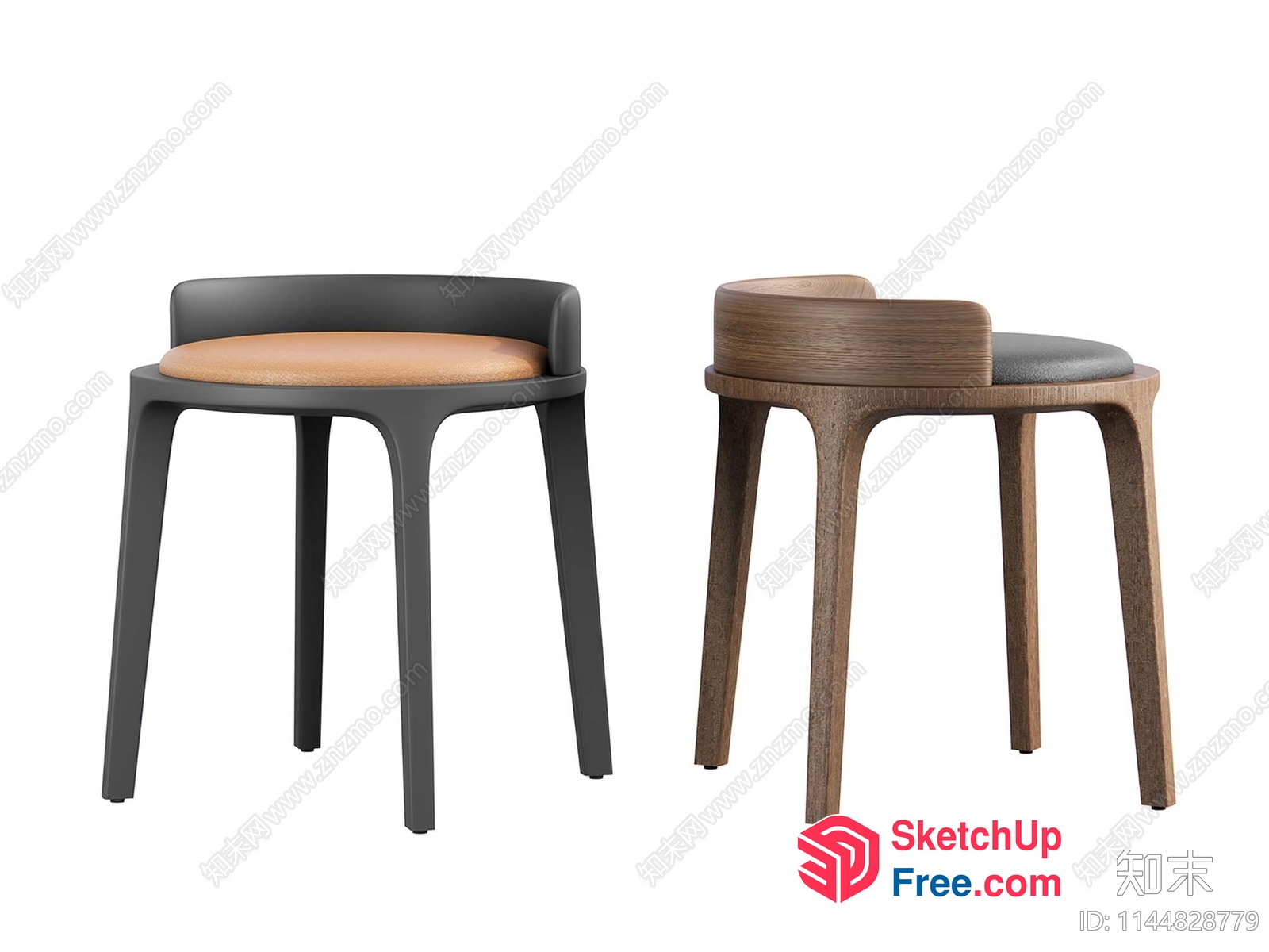 Modern Furniture Set With Chairs And Tables 3D SketchUp File