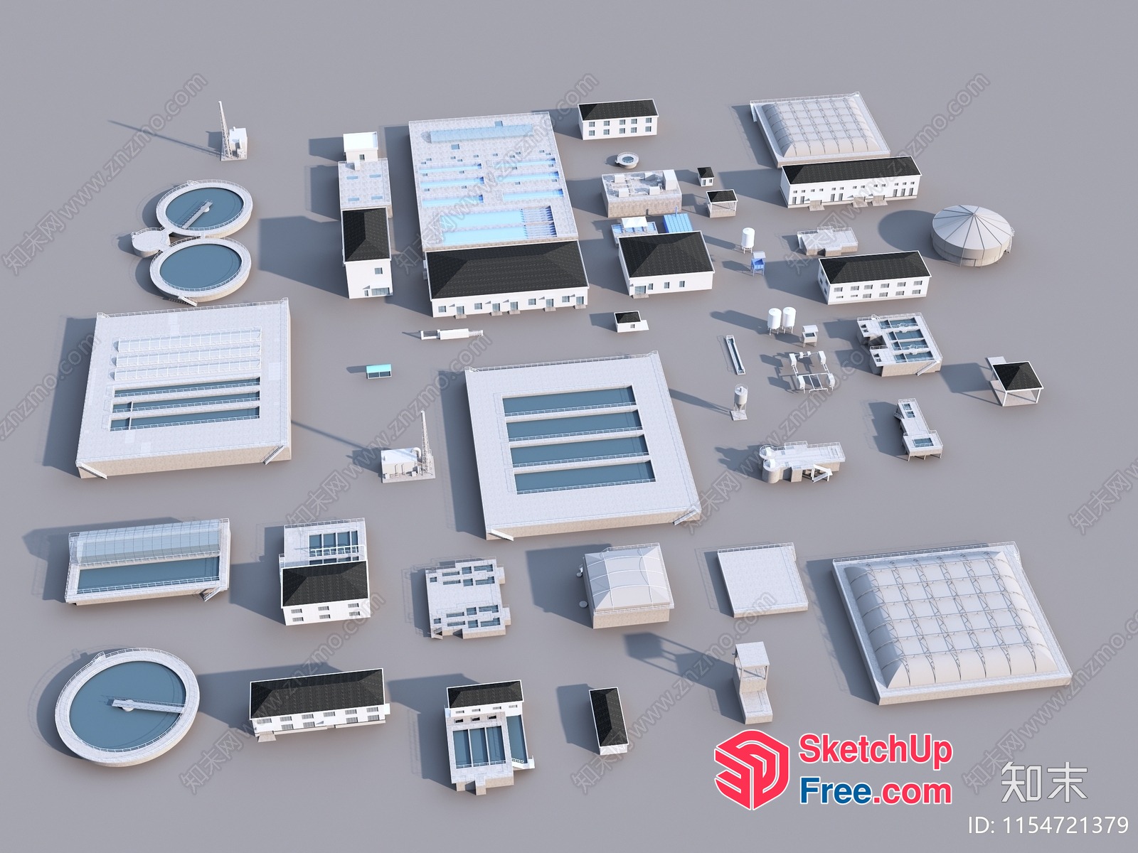 3D Model Of A Commercial Street Cladding 3D SketchUp File
