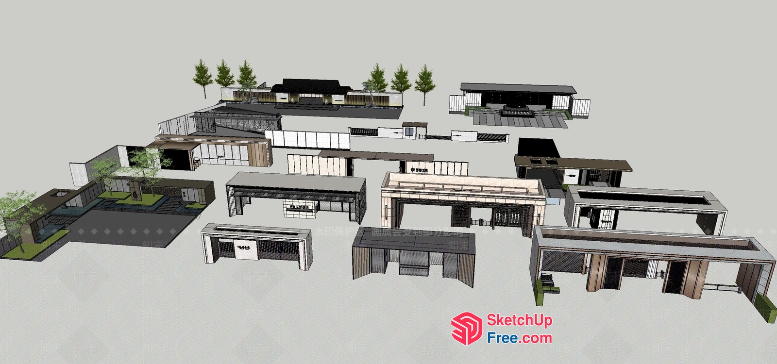 Modern Architectural 3D Models Of Buildings And Homes 3D SketchUp File