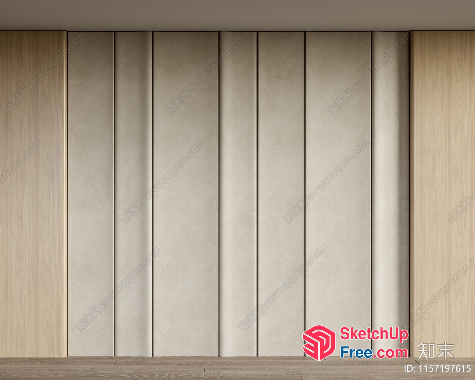 Simple Modern Partition Screen Design 3D SketchUp File