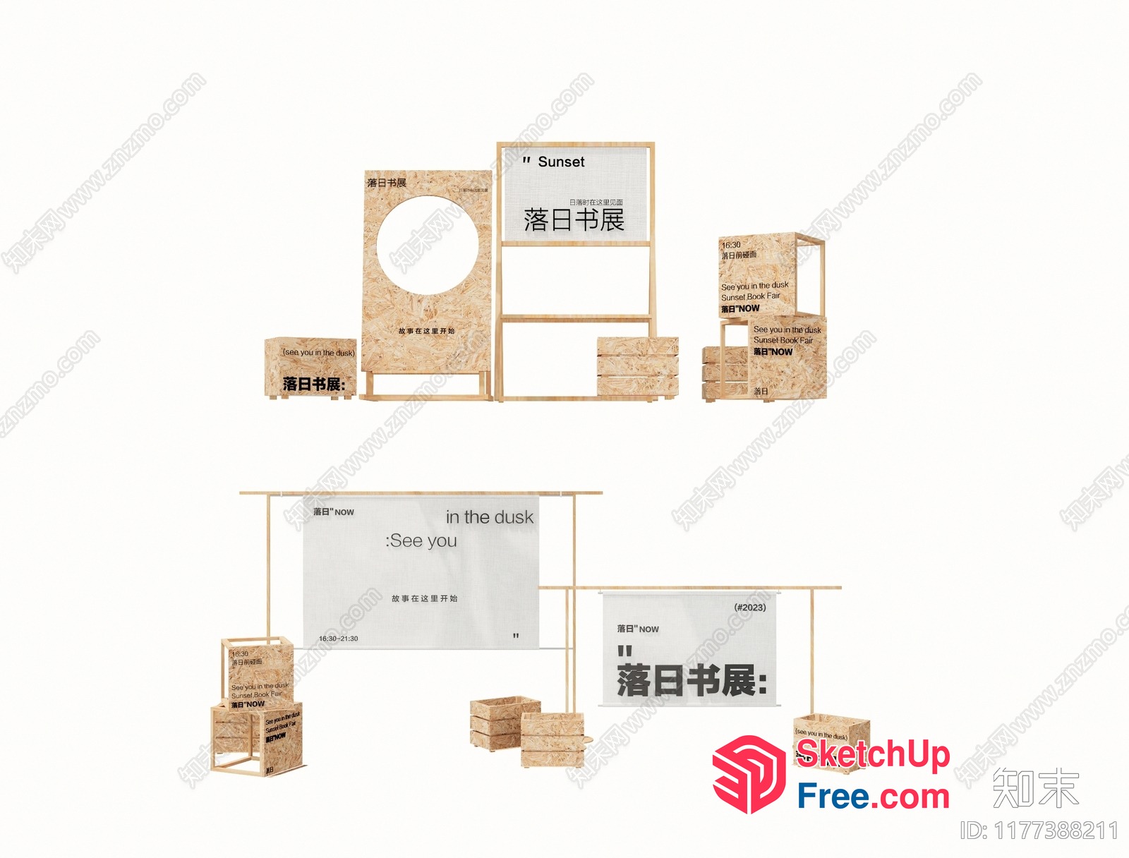 Japanese-Style Sunset Interior With Minimalist Decor 3D SketchUp File