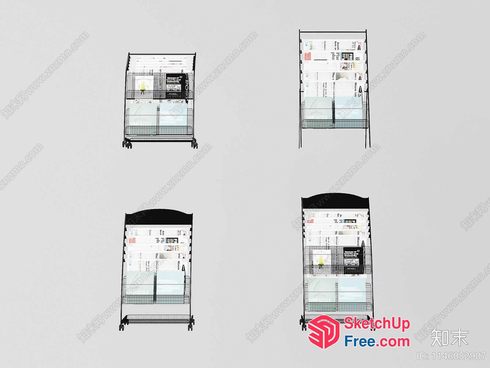Display Racks For Various Items 3D SketchUp File
