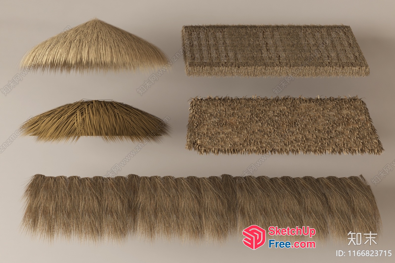 Roofing Materials Collection 3D SketchUp File