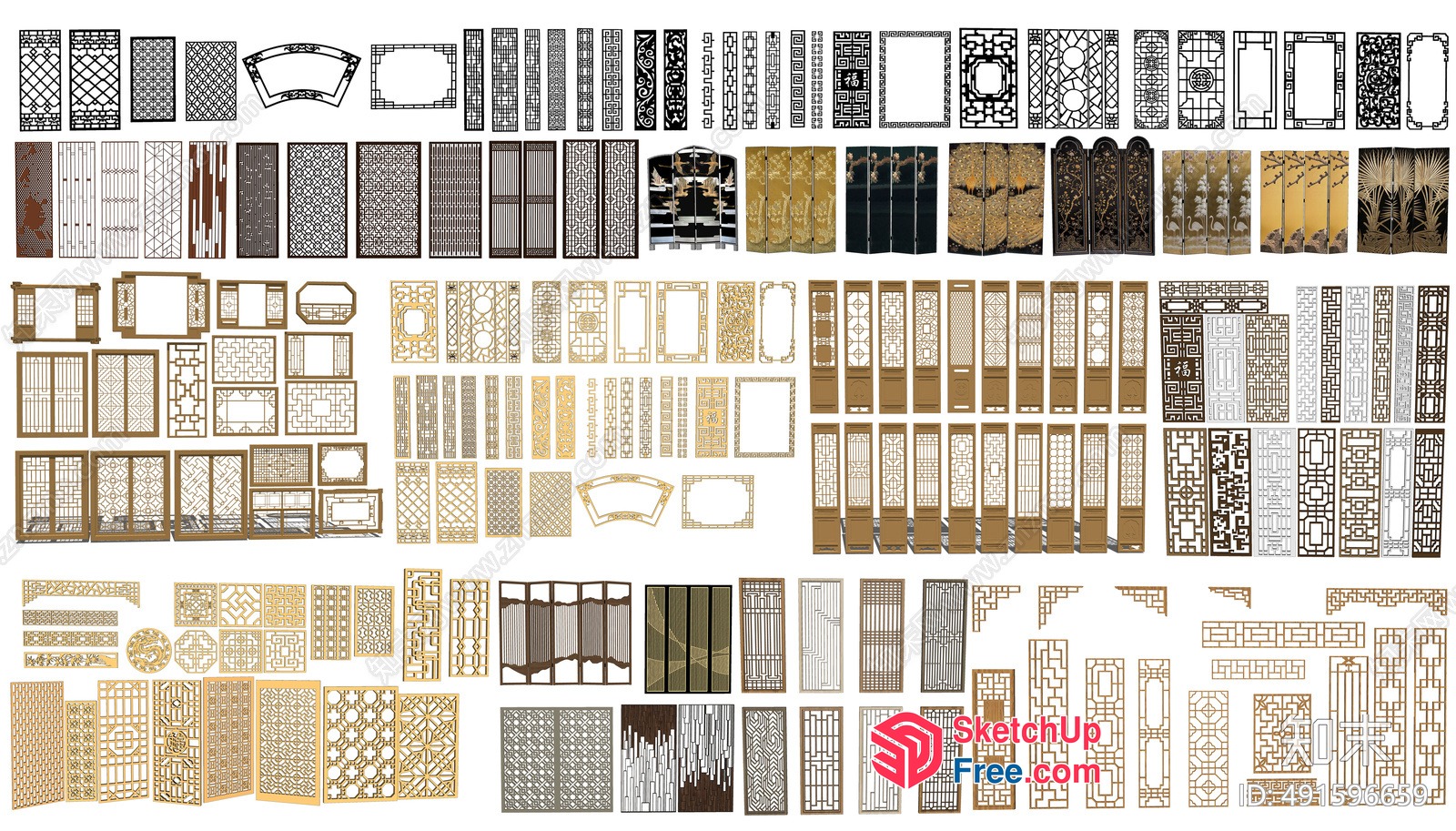 Ornate Architectural Details Collection 3D SketchUp File