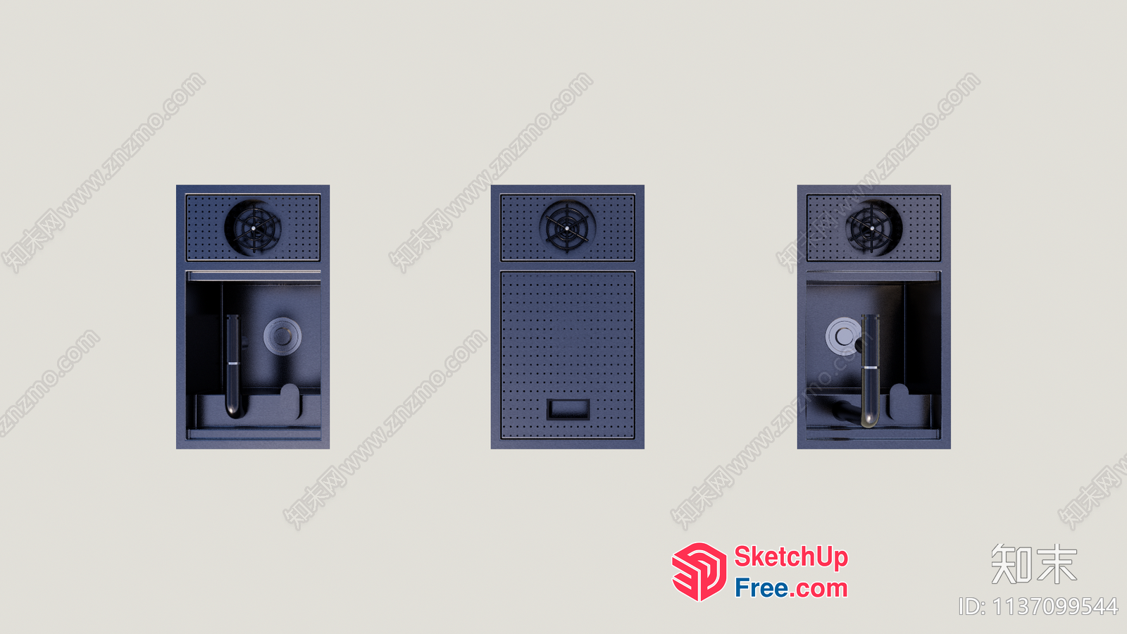 Gray Interior Door And Window Frames 3D SketchUp File