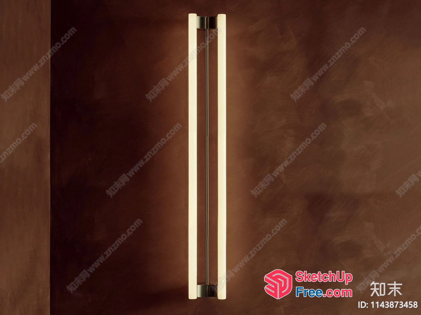 A Modern Wall Sconce With A Sleek Design And Warm Lighting 3D SketchUp File
