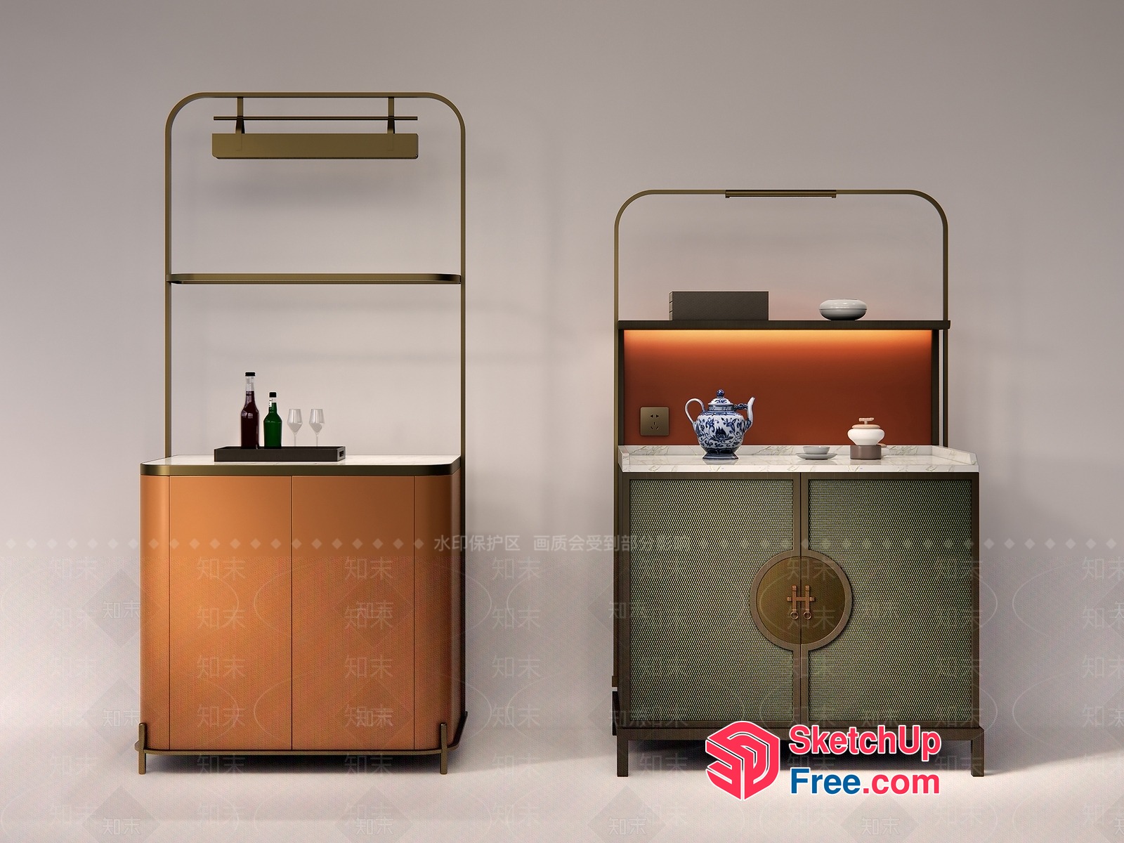 Stylish Modern Bar Furniture 3D SketchUp File