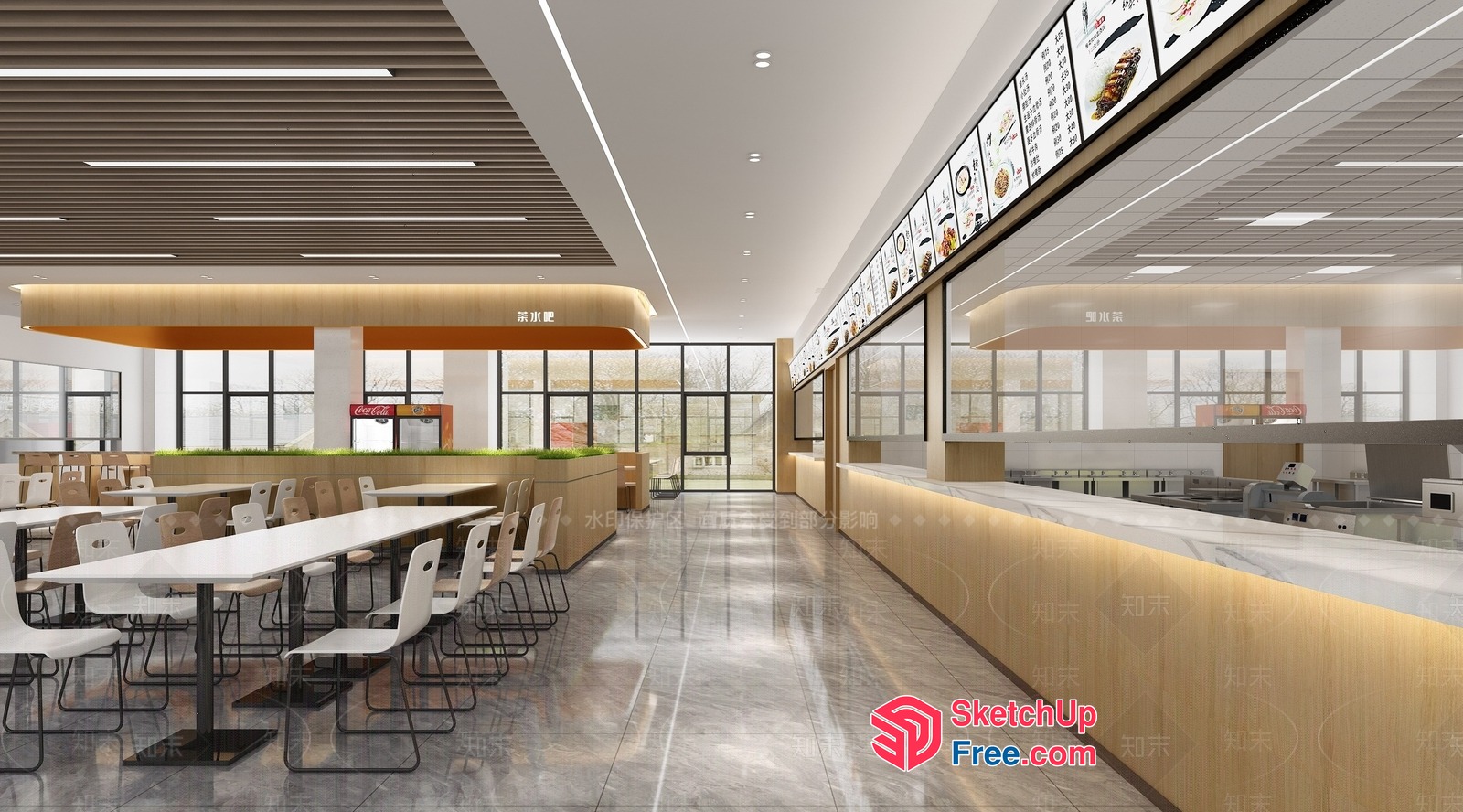 Modern Restaurant Interior With Sleek And Elegant Design 3D SketchUp File