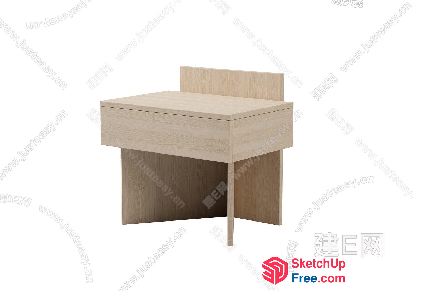 Minimalist Bedside Table 3D SketchUp File
