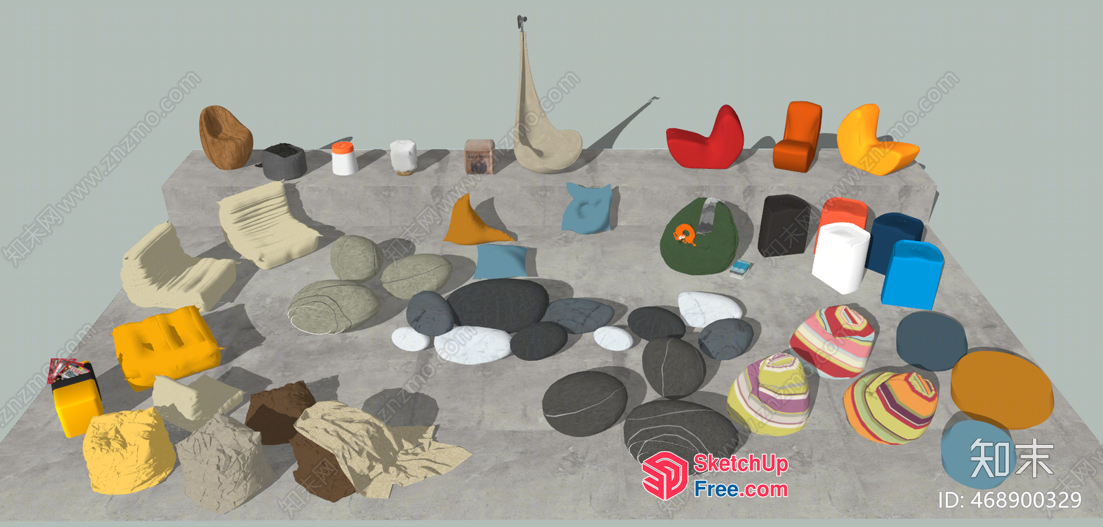 3D Models Of Various Furniture And Decor Items 3D SketchUp File