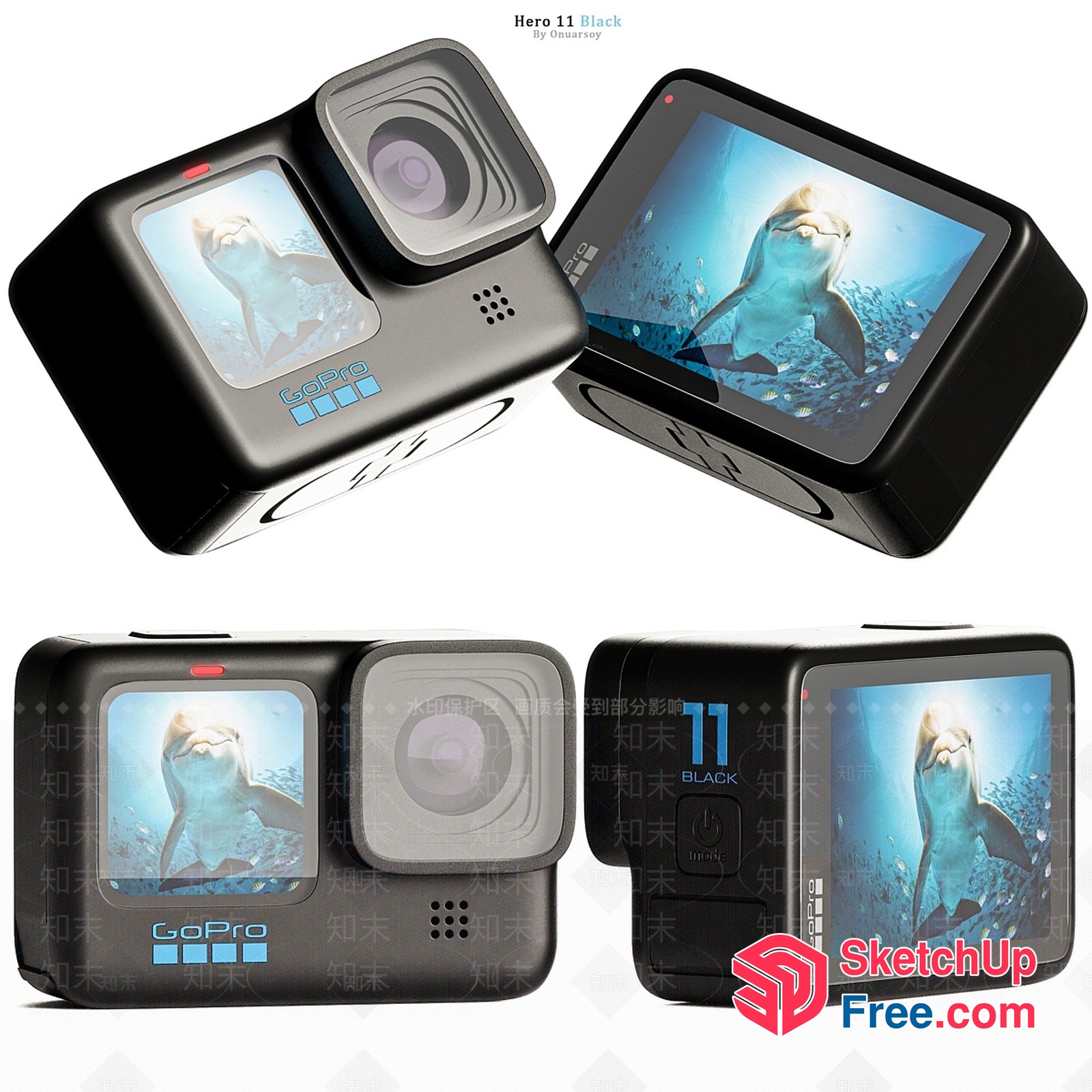 Gopro Camera For Underwater Photography 3D SketchUp File