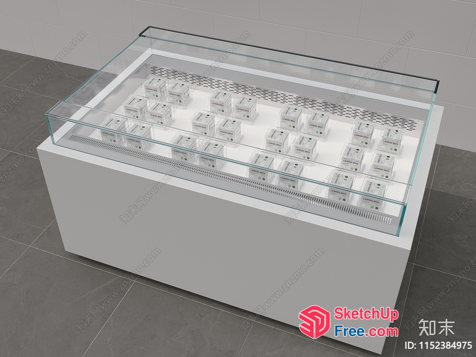 Glass Display Case For Merchandise 3D SketchUp File