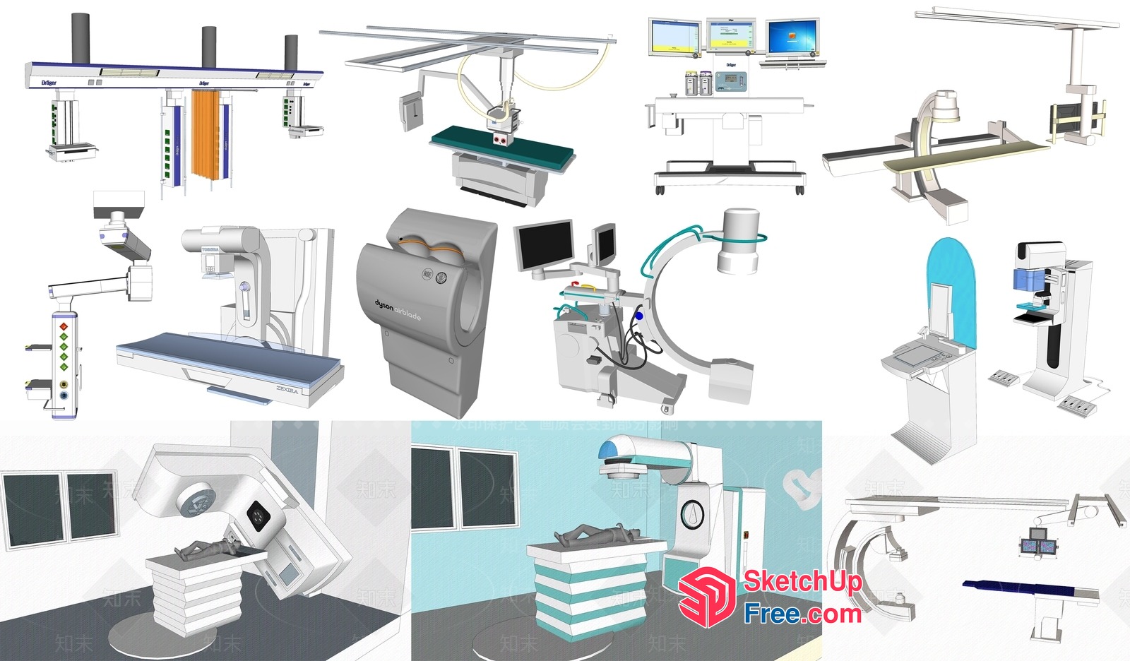 Medical Imaging Equipment 3D SketchUp File
