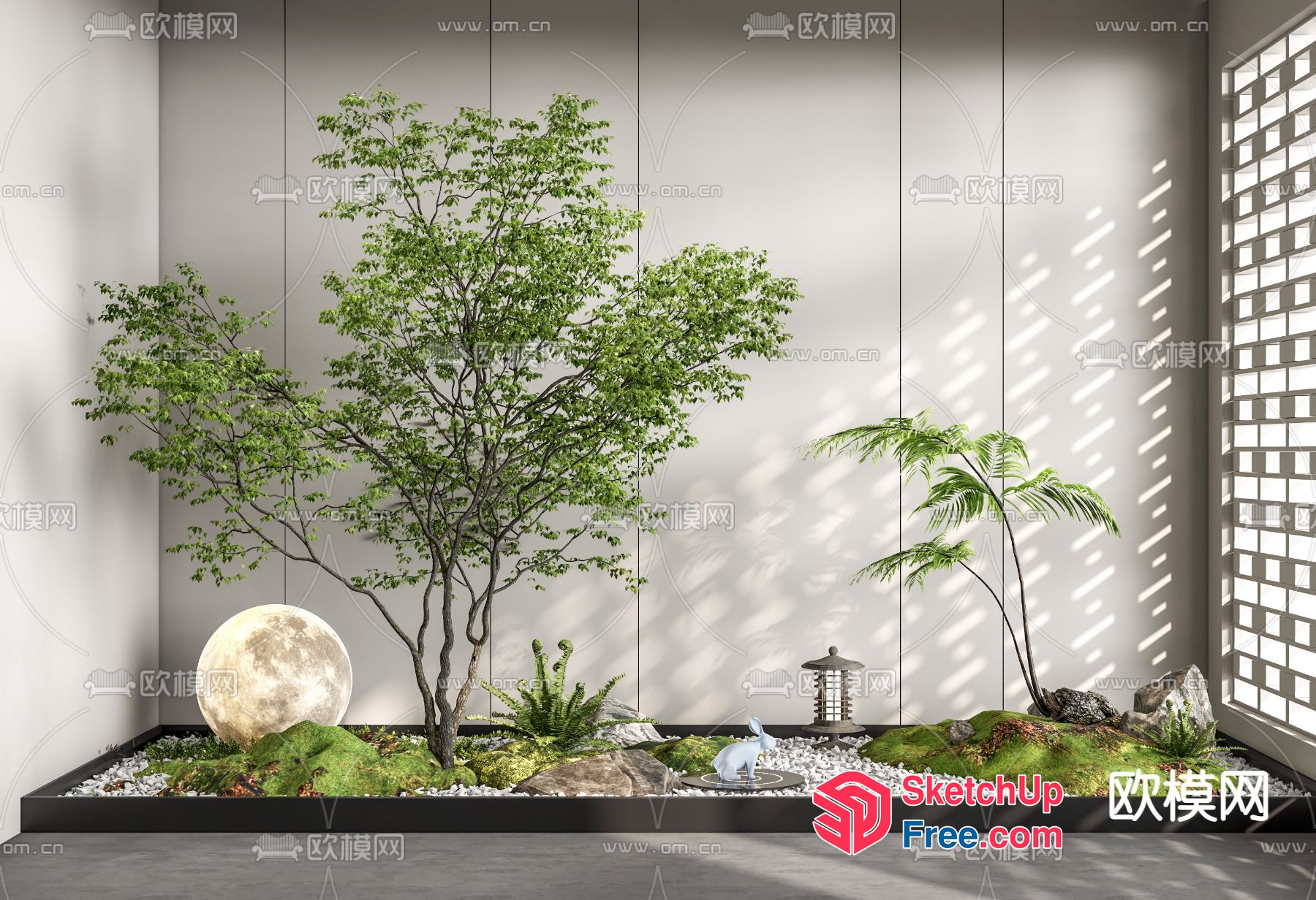 Serene Japanese Garden Oasis 3D SketchUp File