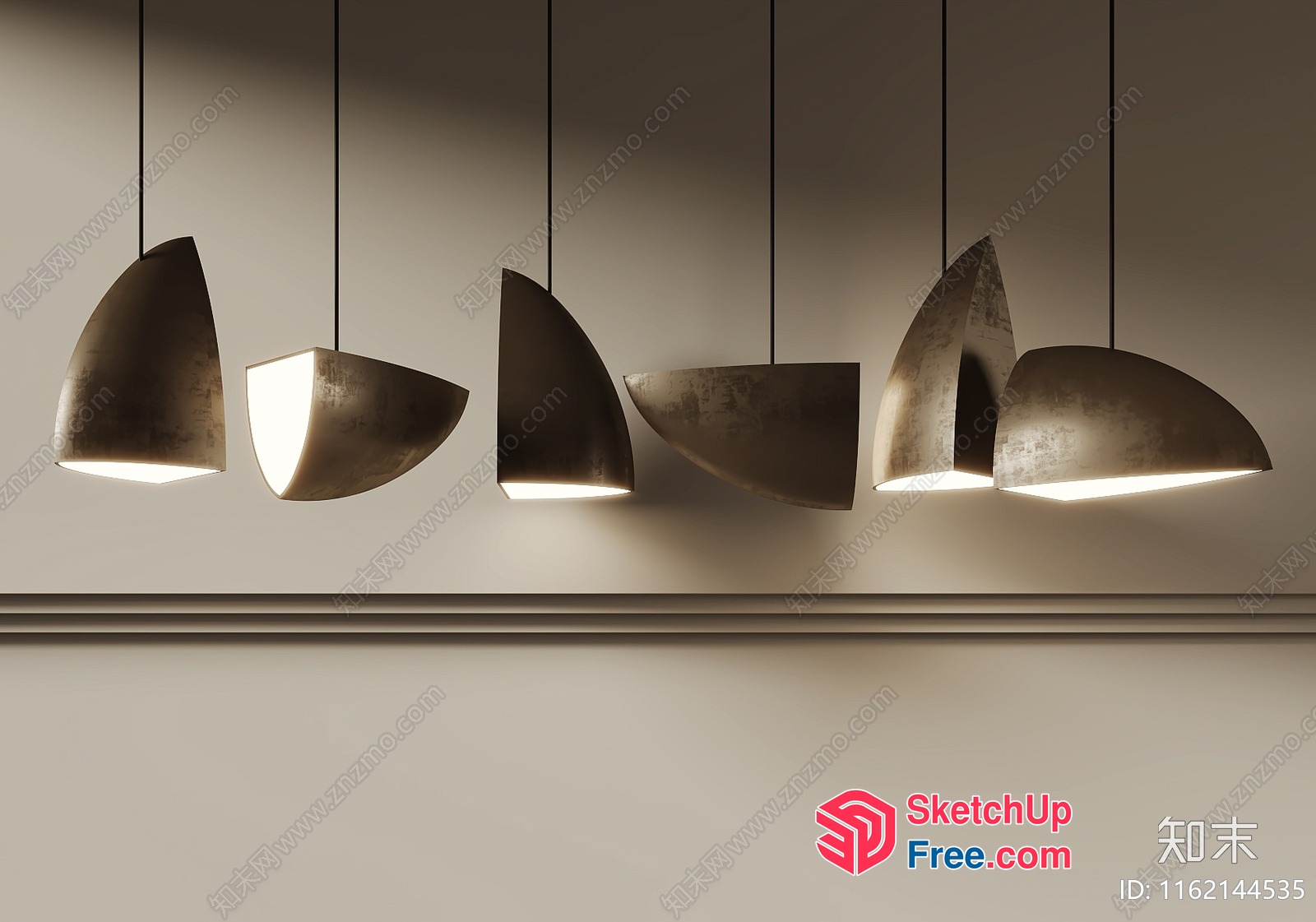 Modern Hanging Light Fixtures 3D SketchUp File