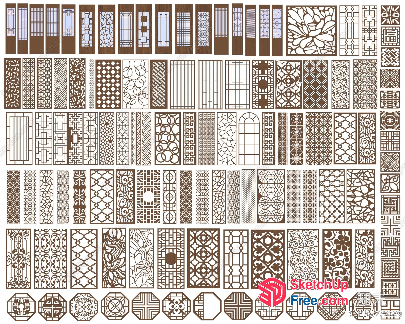 Intricate Patterns And Designs For Interior And Exterior Decor 3D SketchUp File