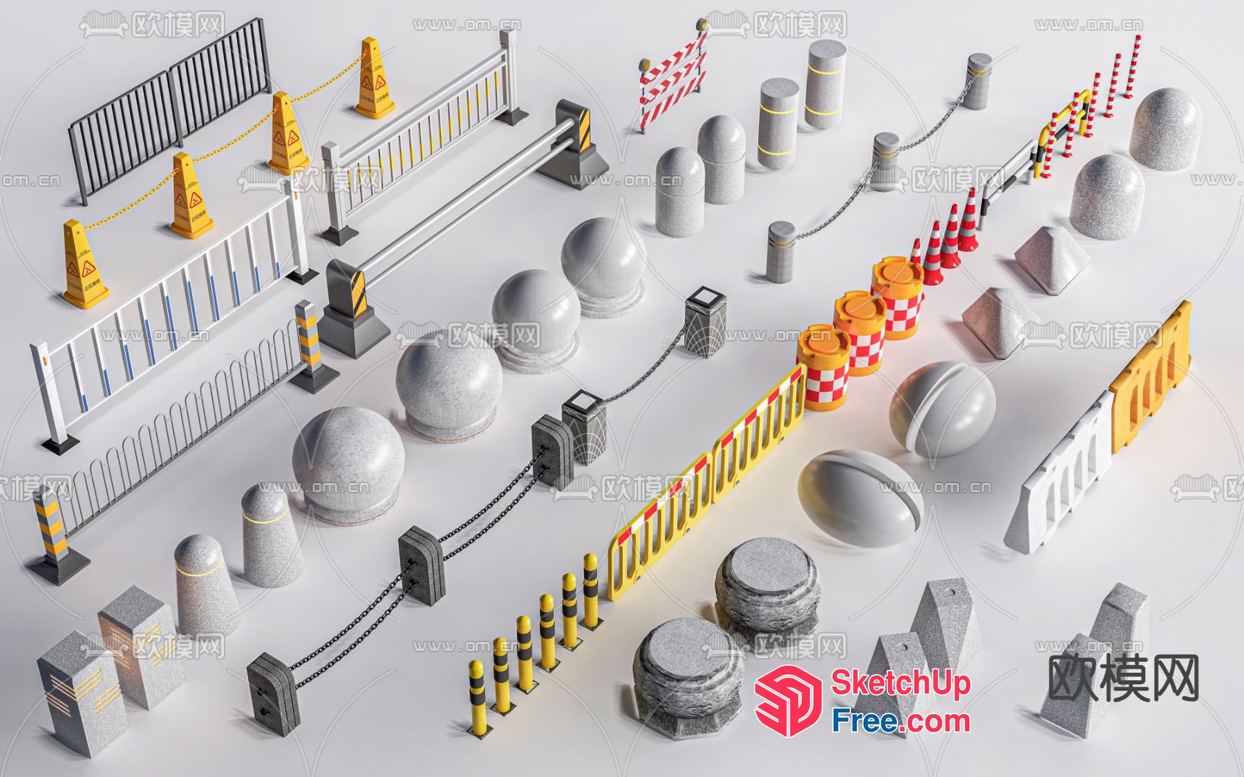 3D Models Of Various Architectural Elements 3D SketchUp File