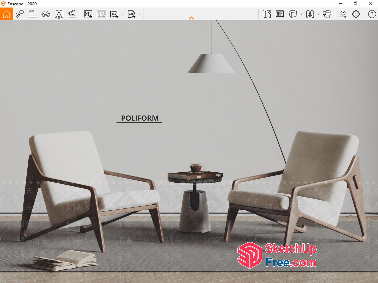 Modern Living Room Furniture 3D SketchUp File