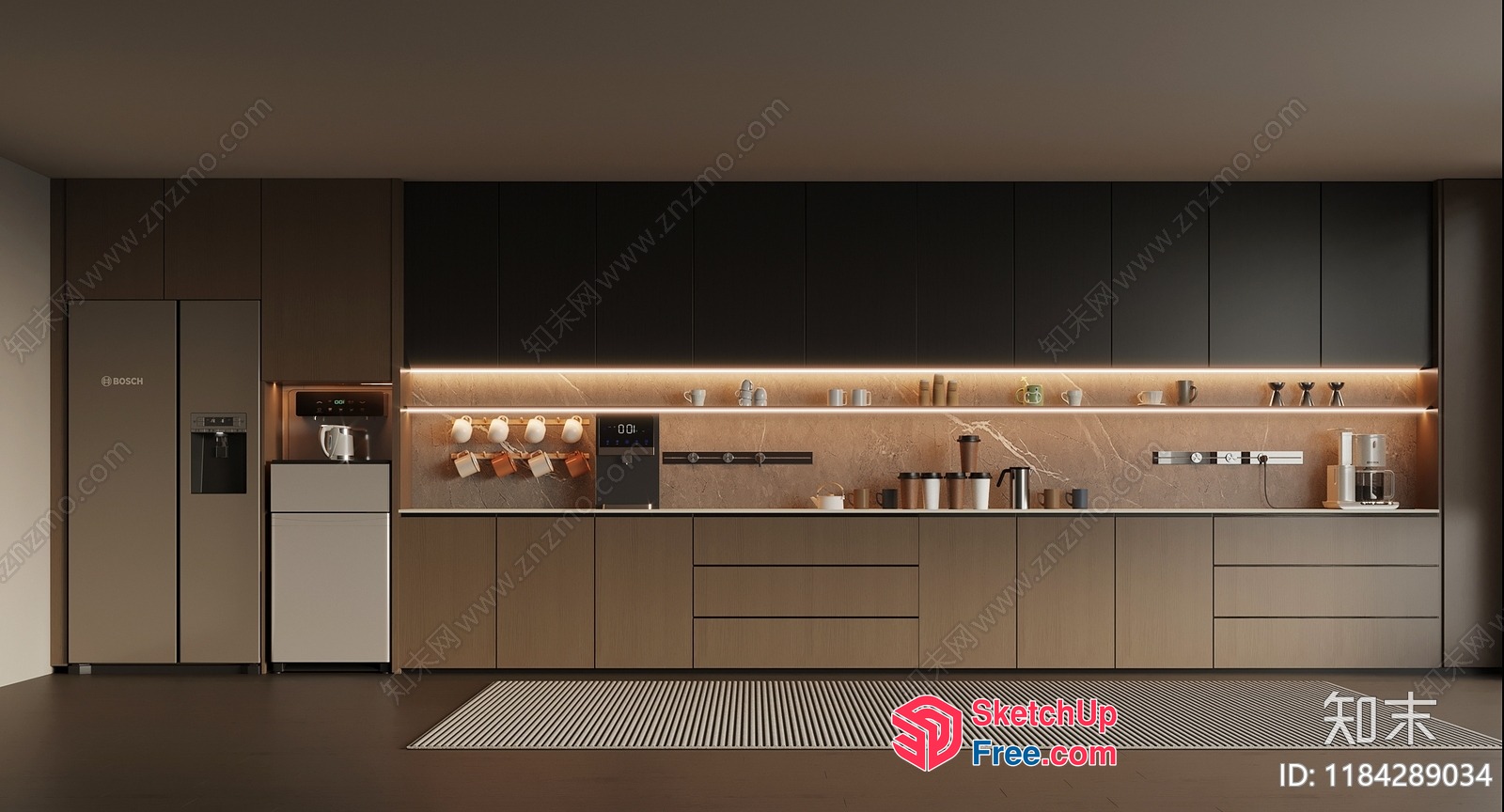 Modern Kitchen With Sleek Appliances And Minimalist Decor 3D SketchUp File