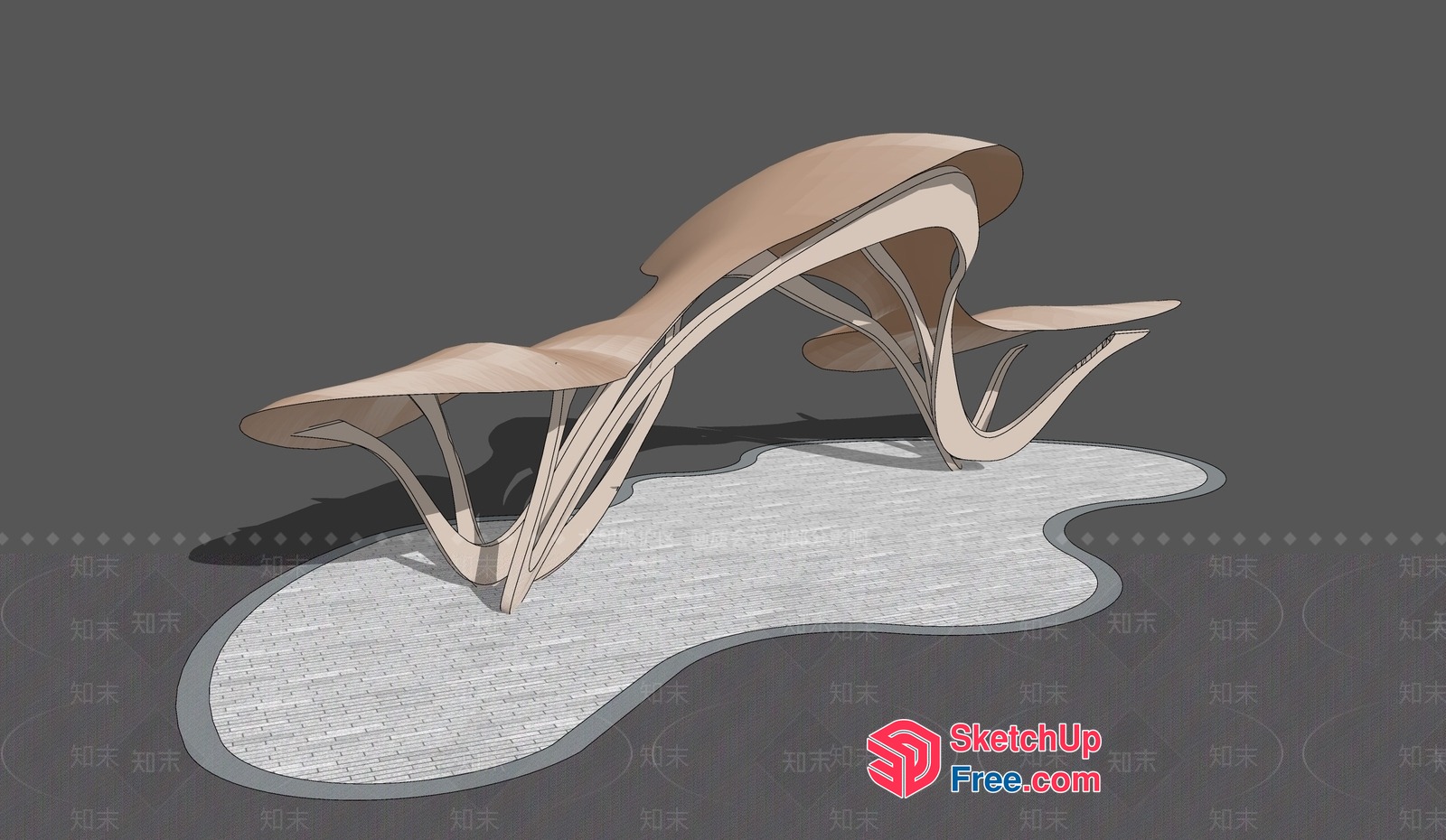 Unique Modern Outdoor Furniture Design 3D SketchUp File