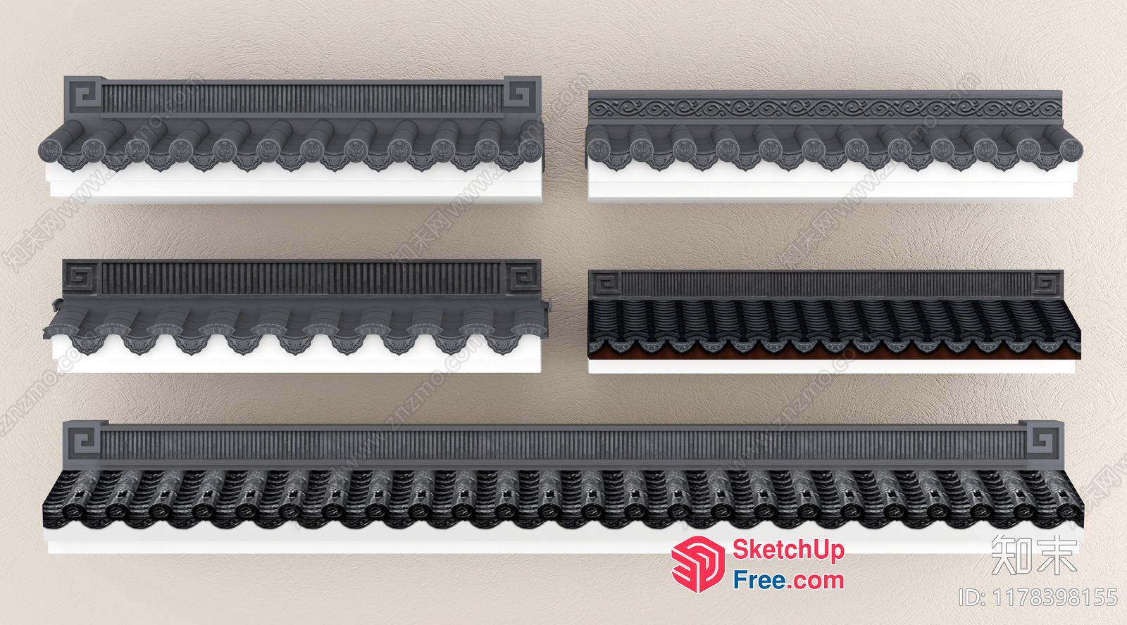 Roof Synthesis Tiles 3D SketchUp File